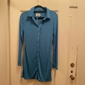 Princess Poly Button Up Mini Dress